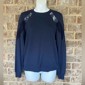 NWT Betsy Johnson Performance Sweatshirt lace size Small